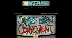 Desktop Screenshot of limbswhenconvenient.com