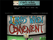 Tablet Screenshot of limbswhenconvenient.com